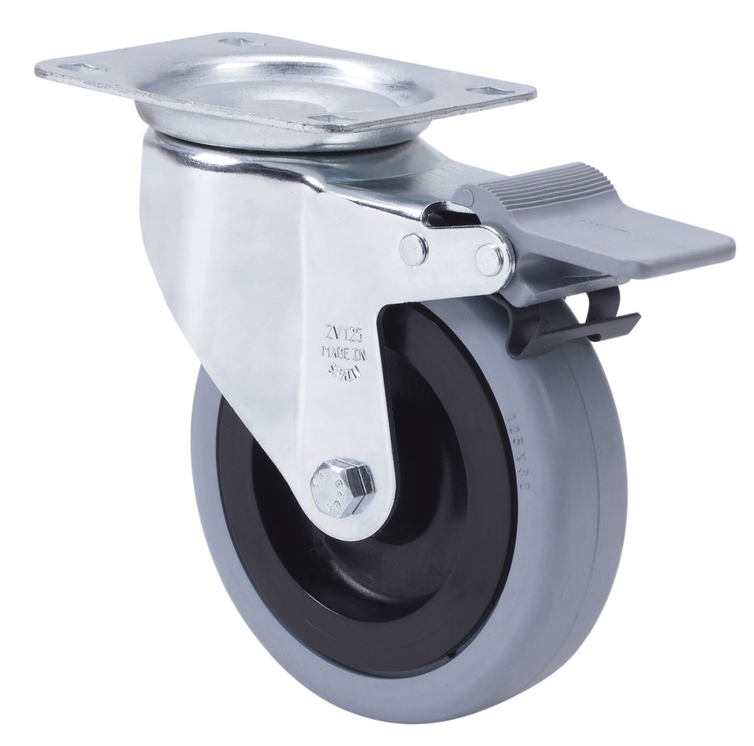 SERIE ZV-PGA, Giratorio/Platina/Freno Rueda y Soporte