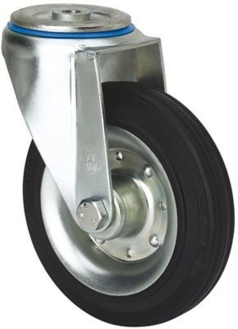 SERIE ZV-BS, Giratorio/Agujero pasante/Sin Freno