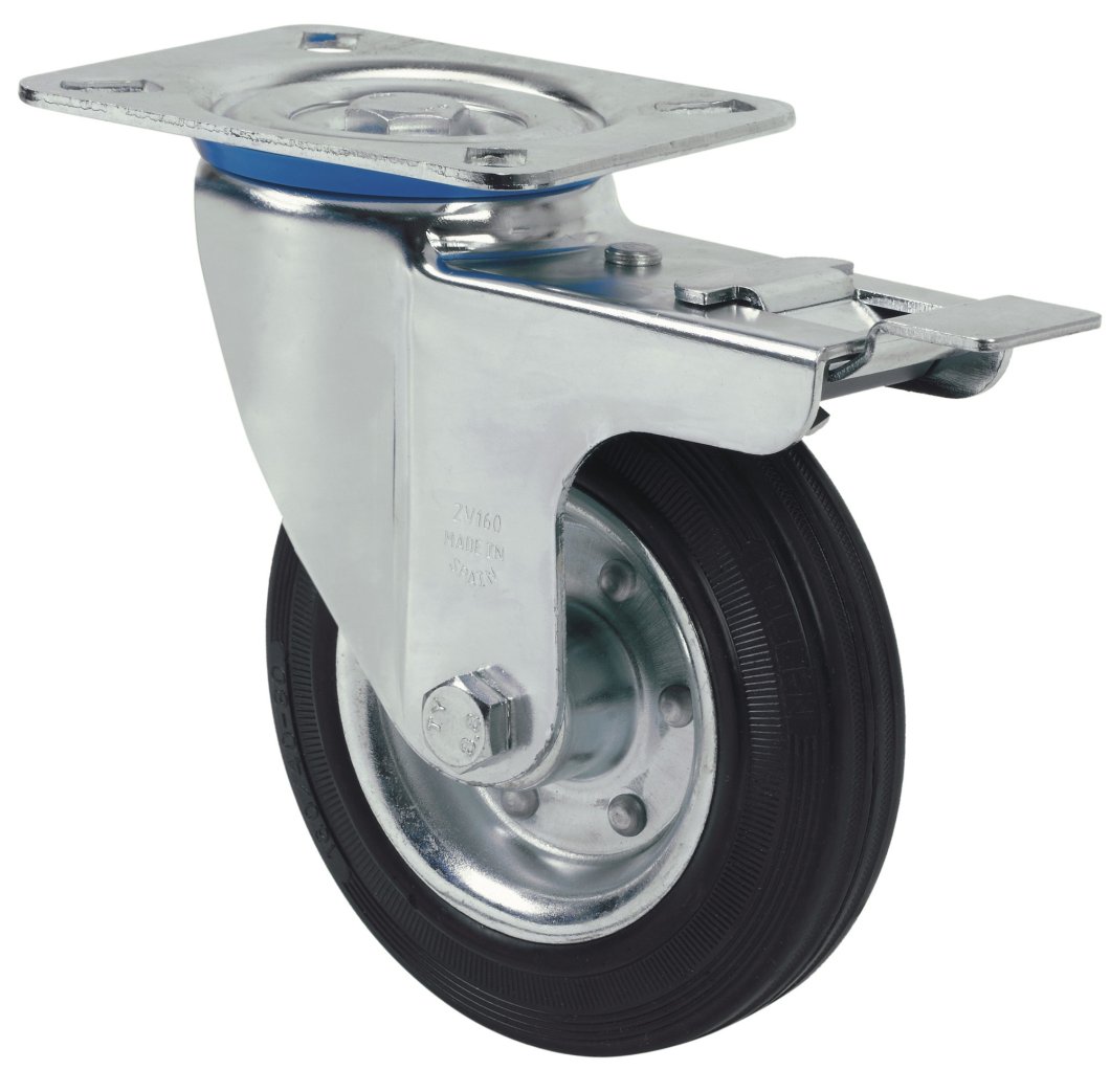 SERIE ZV-BS, Giratorio/Platina/Freno Rueda y Soporte