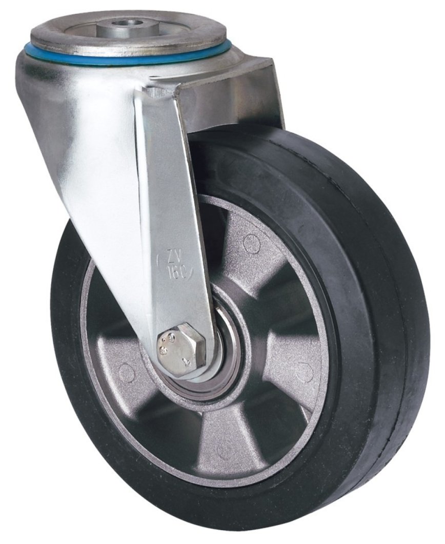 SERIE ZV-DE, Giratorio/Agujero pasante/Sin Freno