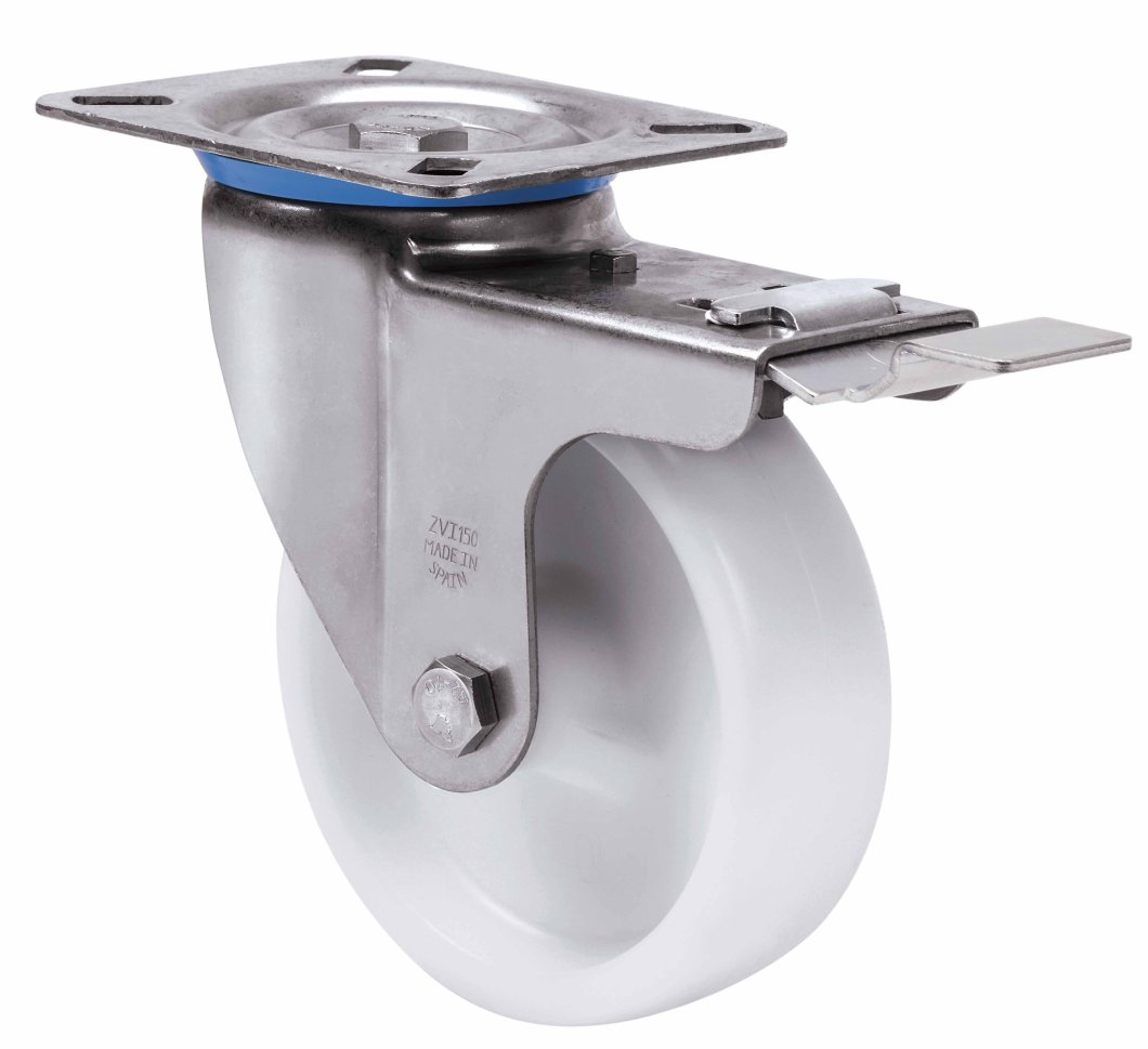 SERIE ZVI INOX-UT, Giratorio/Platina/Freno Rueda y Soporte