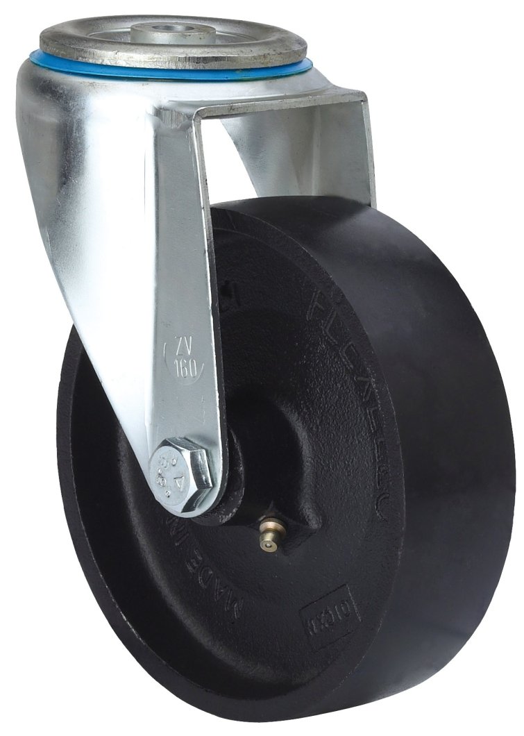 SERIE ZV-TA, Giratorio/Agujero pasante/Sin Freno