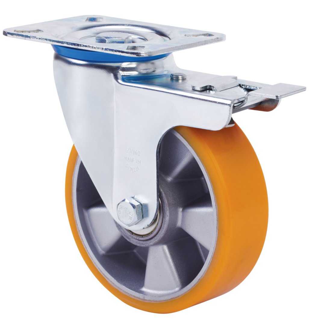 SERIE ZV-AUB, Giratorio/Platina/Freno Rueda y Soporte