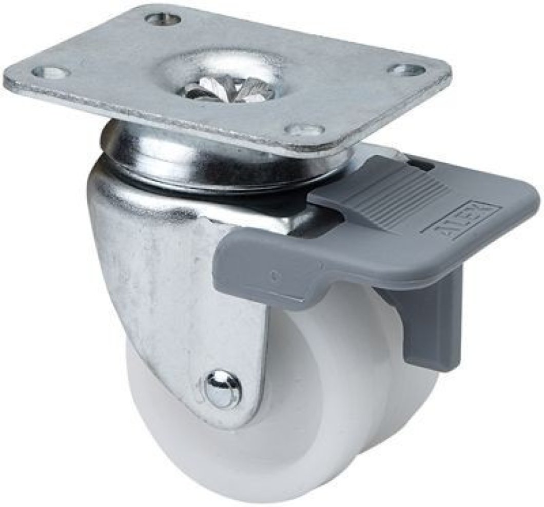 SERIE I-BP Blanco, Giratorio/Platina/Freno Rueda