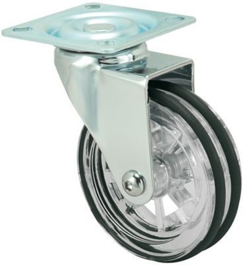 SERIE RD-RD Negro, Giratorio/Platina/Sin Freno