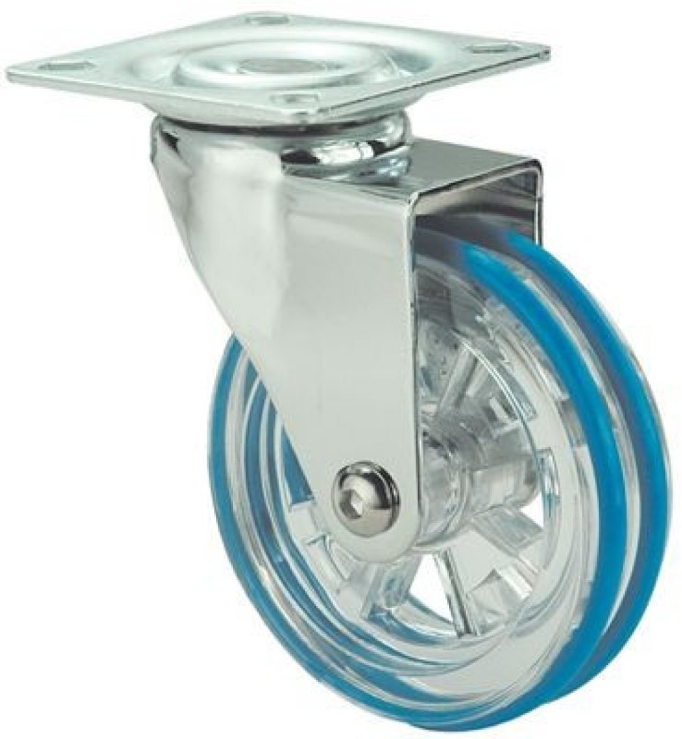 SERIE RD-RD Azul, Giratorio/Platina/Sin Freno