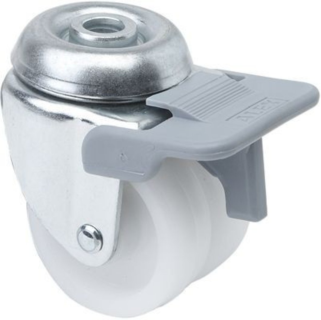 SERIE I-BP Blanco, Giratorio/Agujero pasante/Freno Rueda