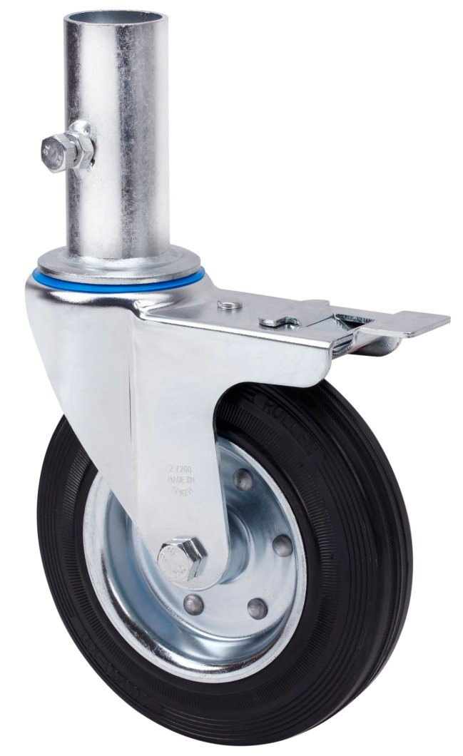 SERIE ZVA-BS, Giratorio/Espiga/Freno Rueda y Soporte