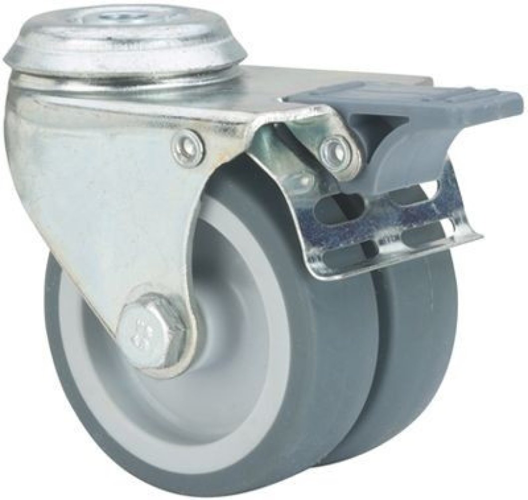 SERIE IG-IG, Giratorio/Agujero pasante/Freno Rueda y Soporte