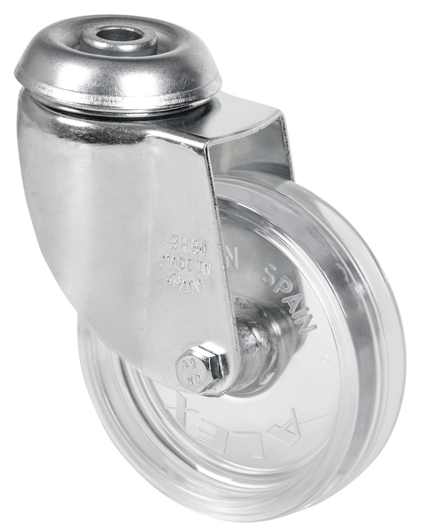 SERIE BH-SLC Cromado, Giratorio/Agujero pasante/Sin Freno