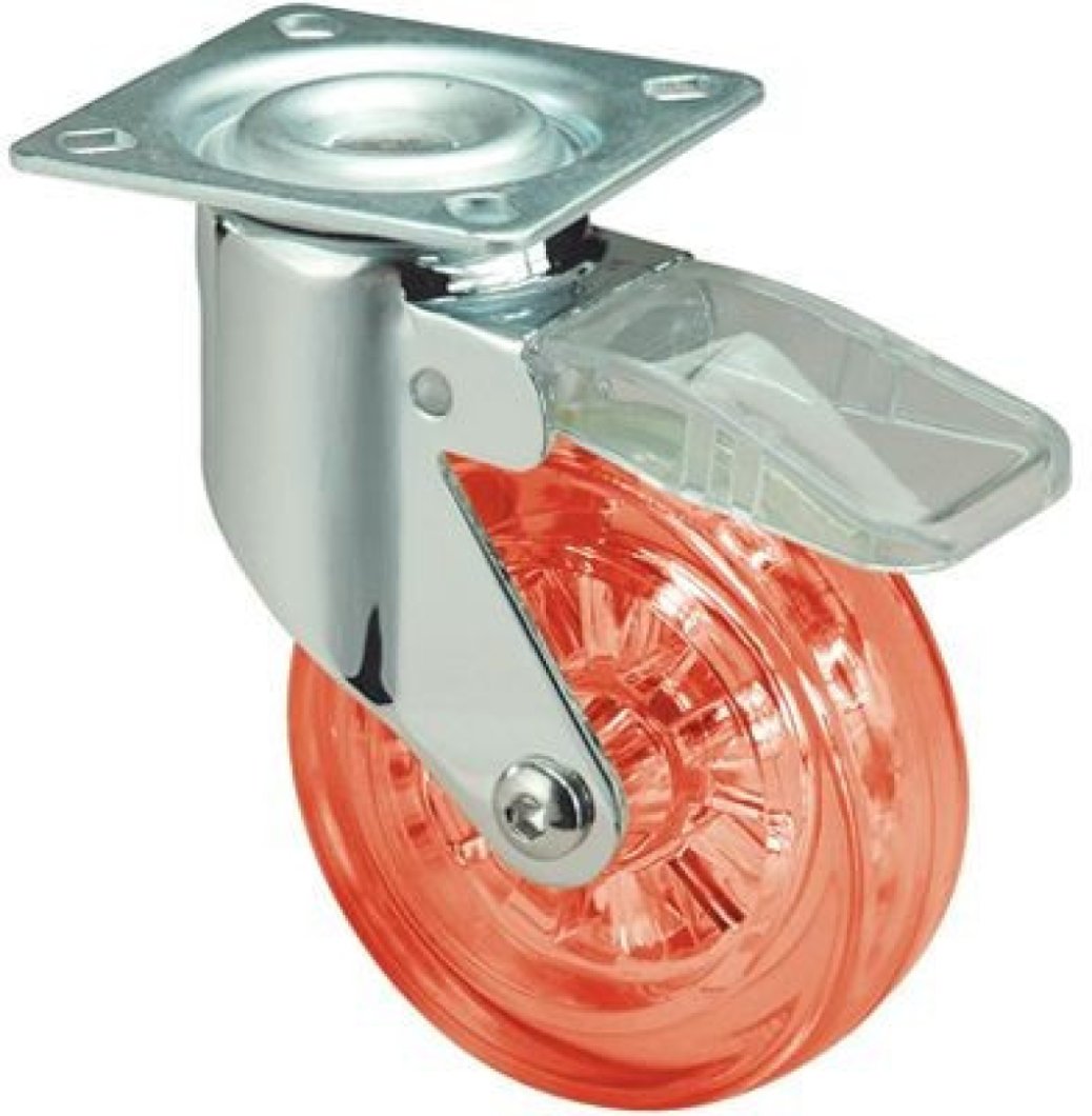 SERIE MDC-MDC Rojo, Giratorio/Platina/Freno Rueda