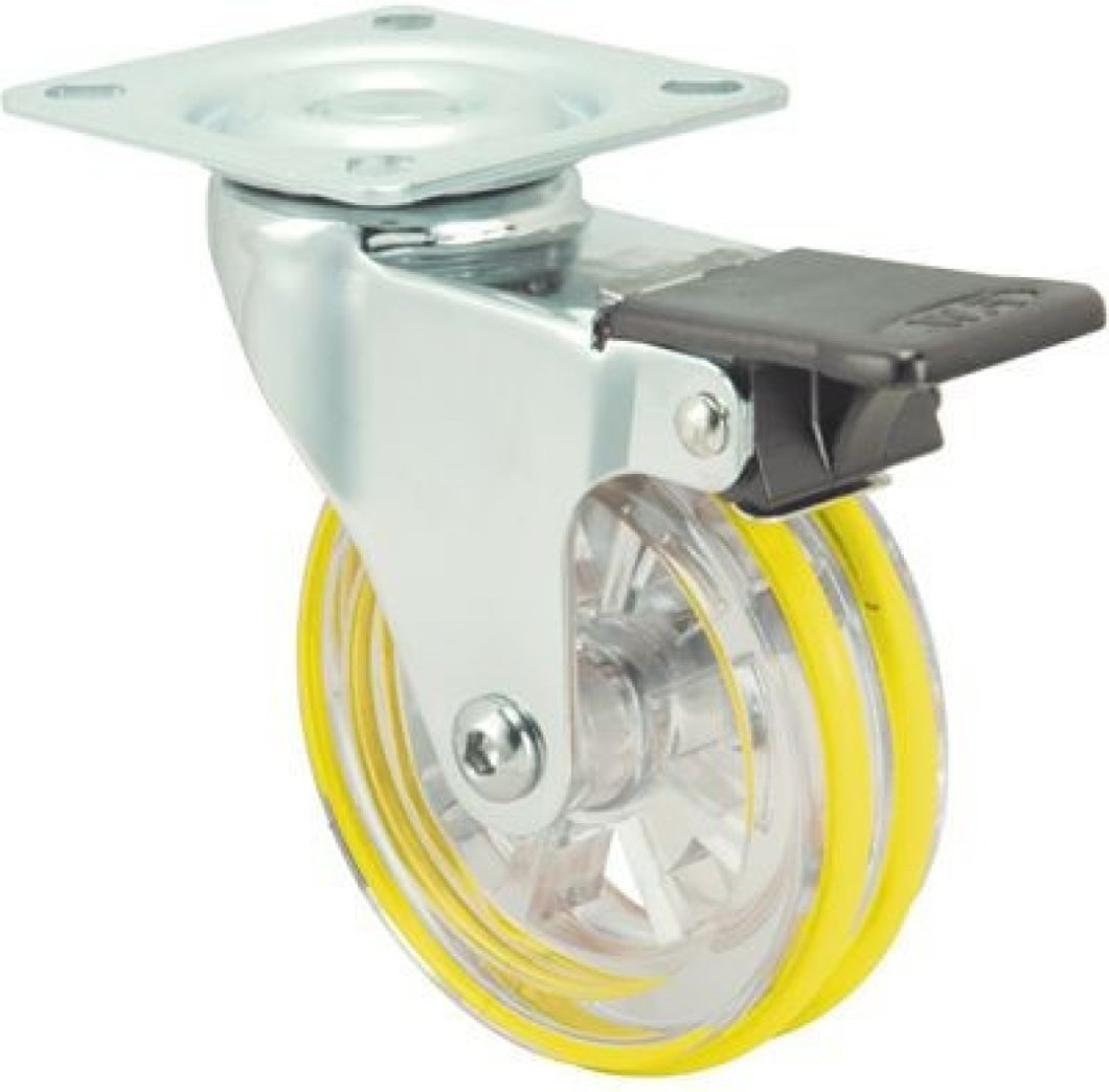 SERIE RD-RD Amarillo, Giratorio/Platina/Freno Rueda