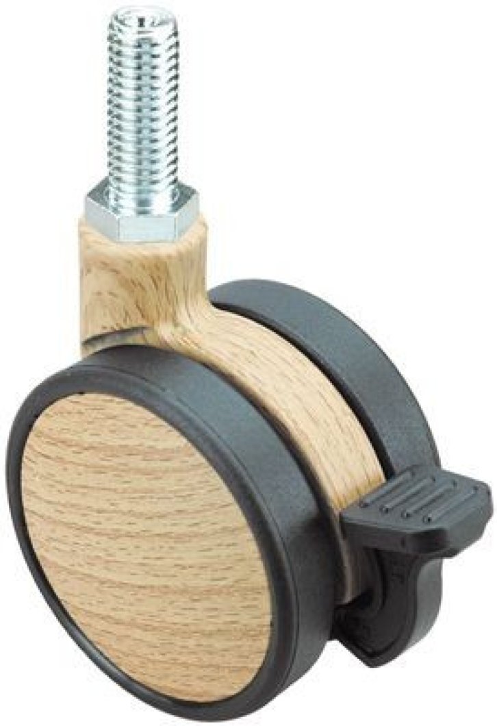 SERIE DKM-DKM, Giratorio/Espiga roscada/Freno Rueda