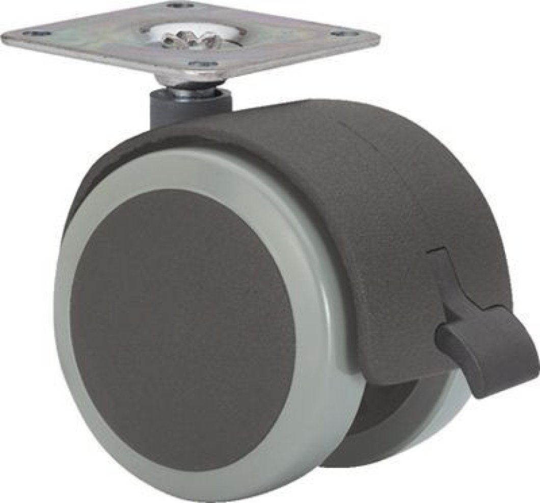 SERIE DK-DK Poliuretano, Giratorio/Platina/Freno Rueda
