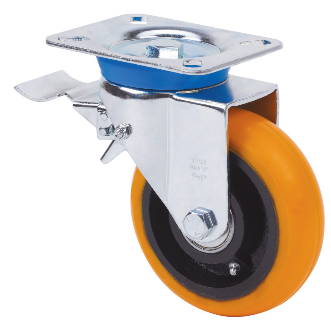 SERIE TV-HUAB, Giratorio/Platina/Freno Rueda y Soporte