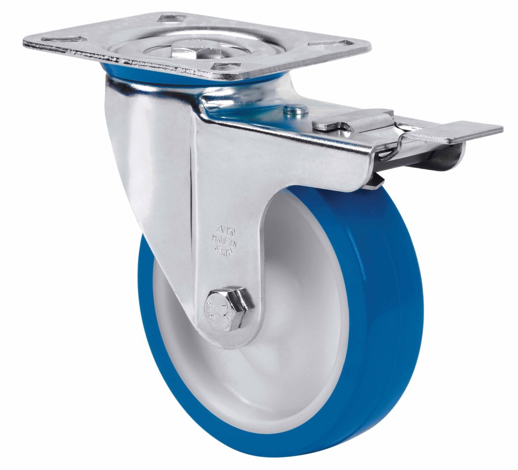 SERIE ZVI INOX-POA, Giratorio/Platina/Freno Rueda y Soporte