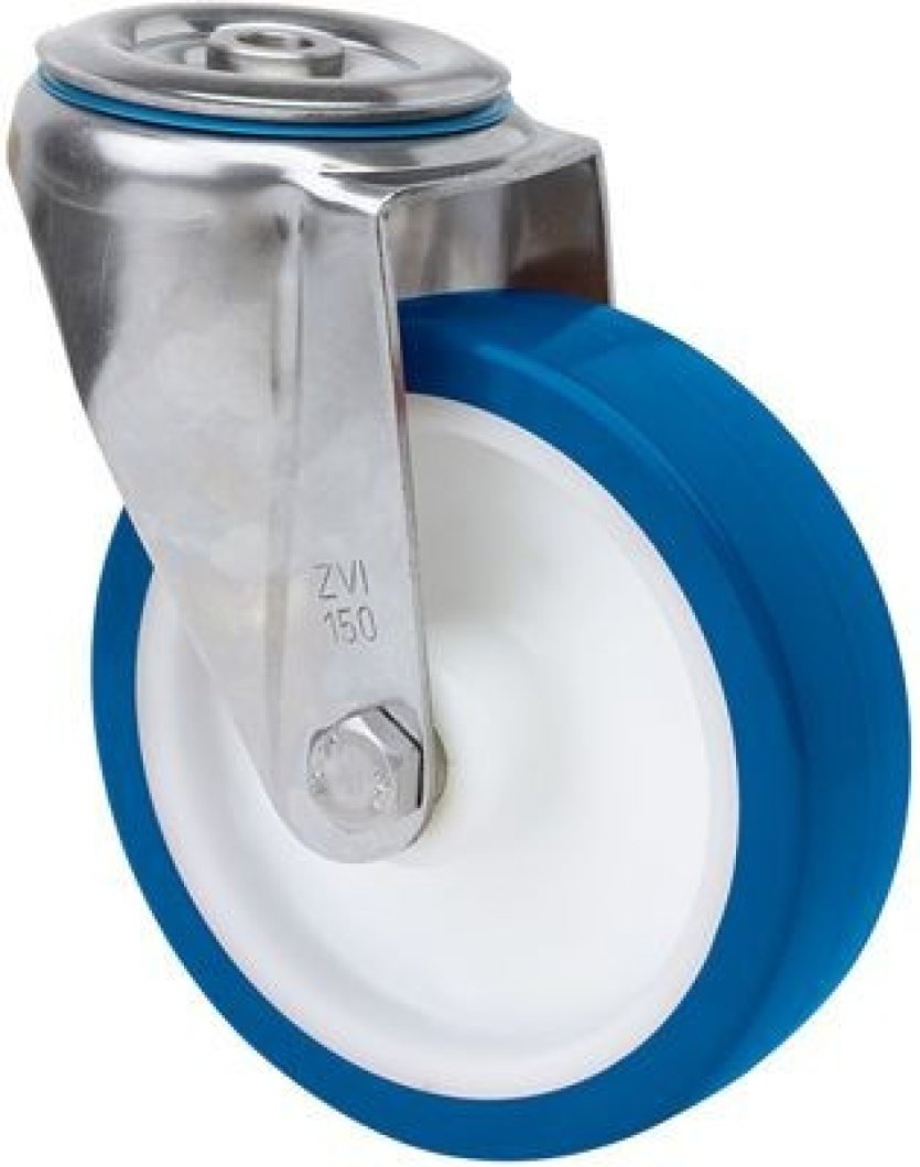 SERIE ZVI INOX-POA, Giratorio/Agujero pasante/Sin Freno