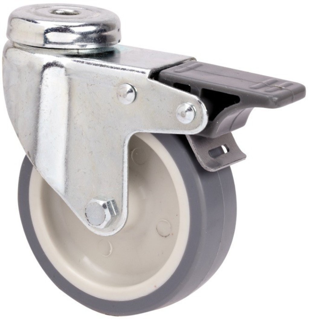 SERIE 401-401, Giratorio/Agujero pasante/Freno Rueda y Soporte