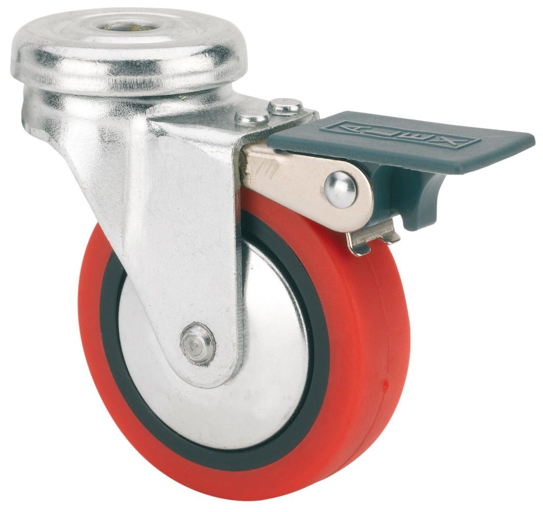 SERIE B-PPI, Giratorio/Agujero pasante/Freno Rueda y Soporte