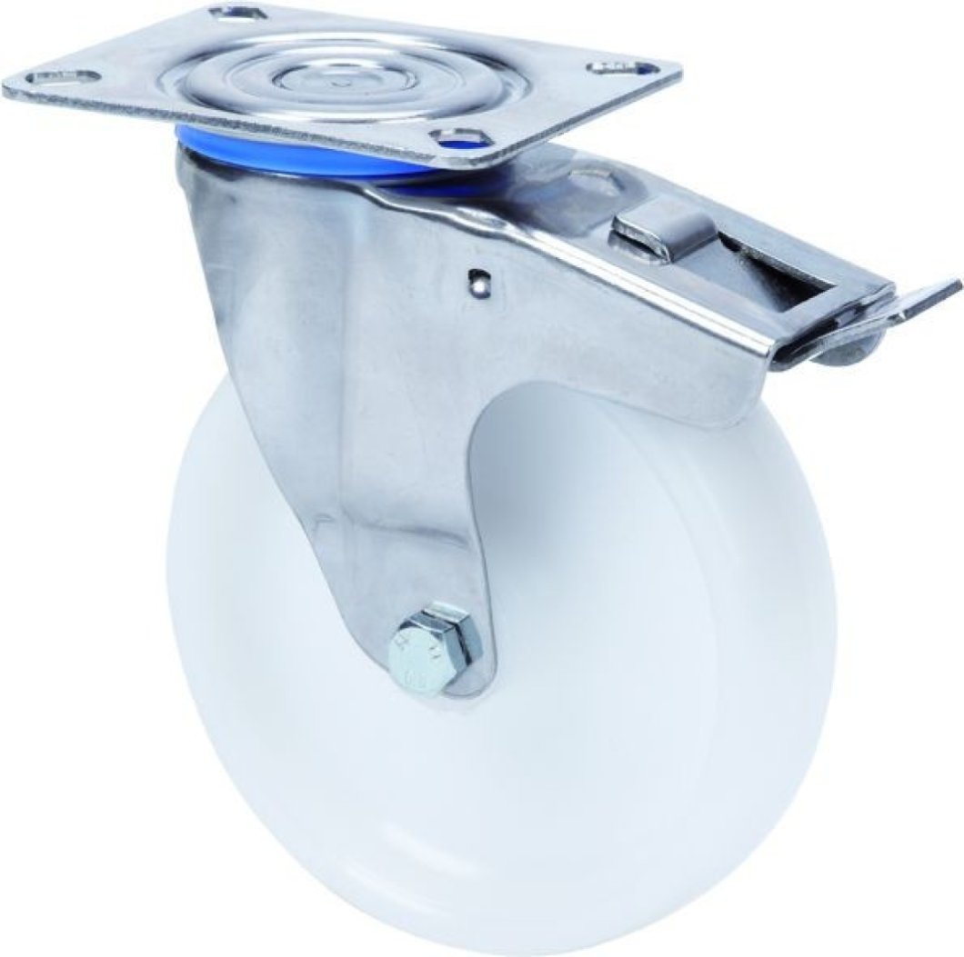 SERIE ZLI INOX-UT, Giratorio/Platina/Freno Rueda y Soporte