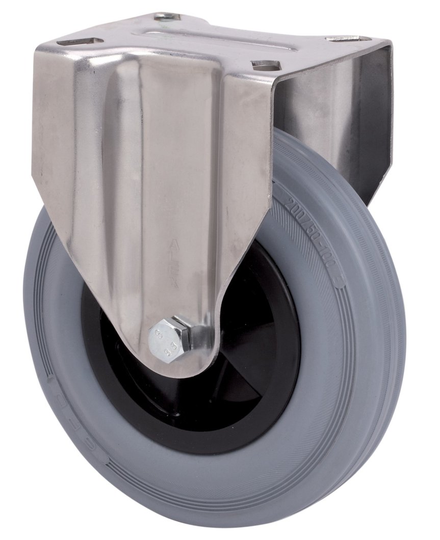 SERIE ZVI INOX-PS Gris, Fijo/Platina/Sin Freno