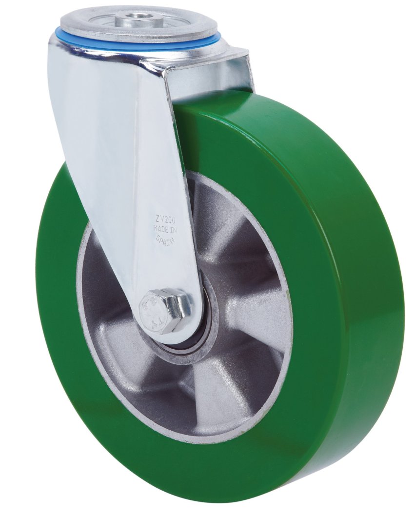 SERIE ZV-AUGB, Giratorio/Agujero pasante/Sin Freno