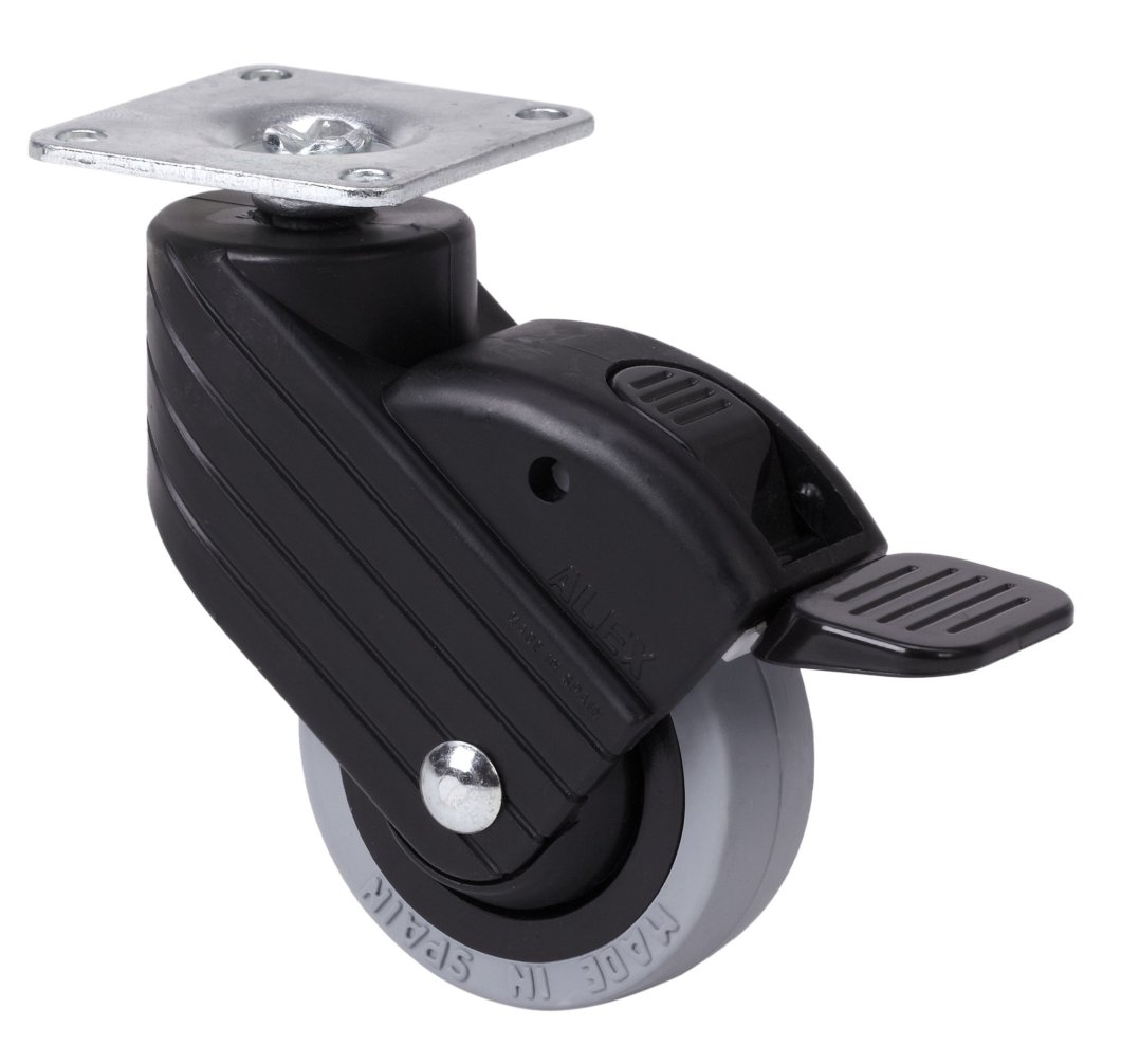 SERIE HP-PGI negro, Giratorio/Platina/Freno Rueda