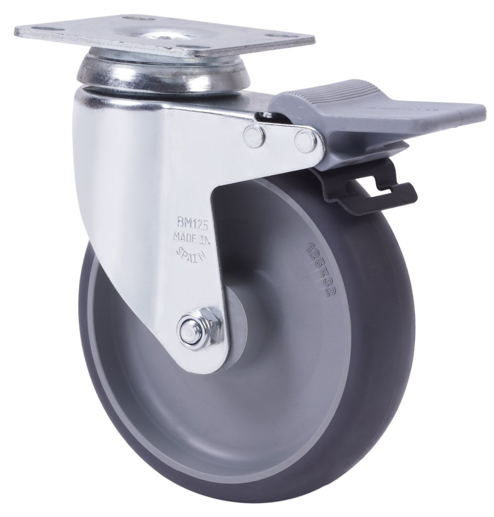 SERIE BHA-PGZ, Giratorio/Platina/Freno Rueda y Soporte