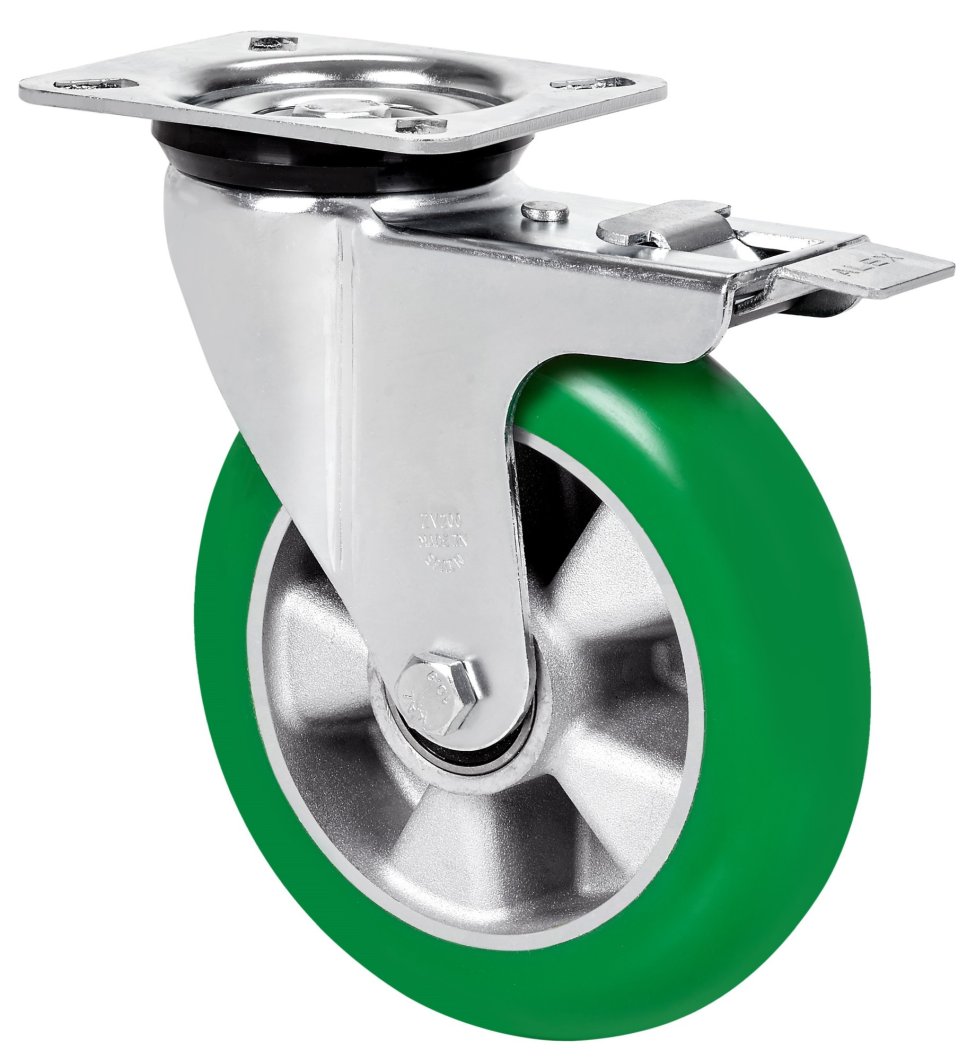 SERIE ZVR-AUAGB, Giratorio/Platina/Freno Rueda y Soporte