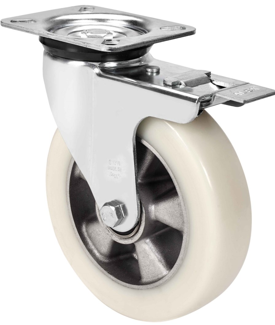 SERIE ZVR-AUSB, Giratorio/Platina/Freno Rueda y Soporte