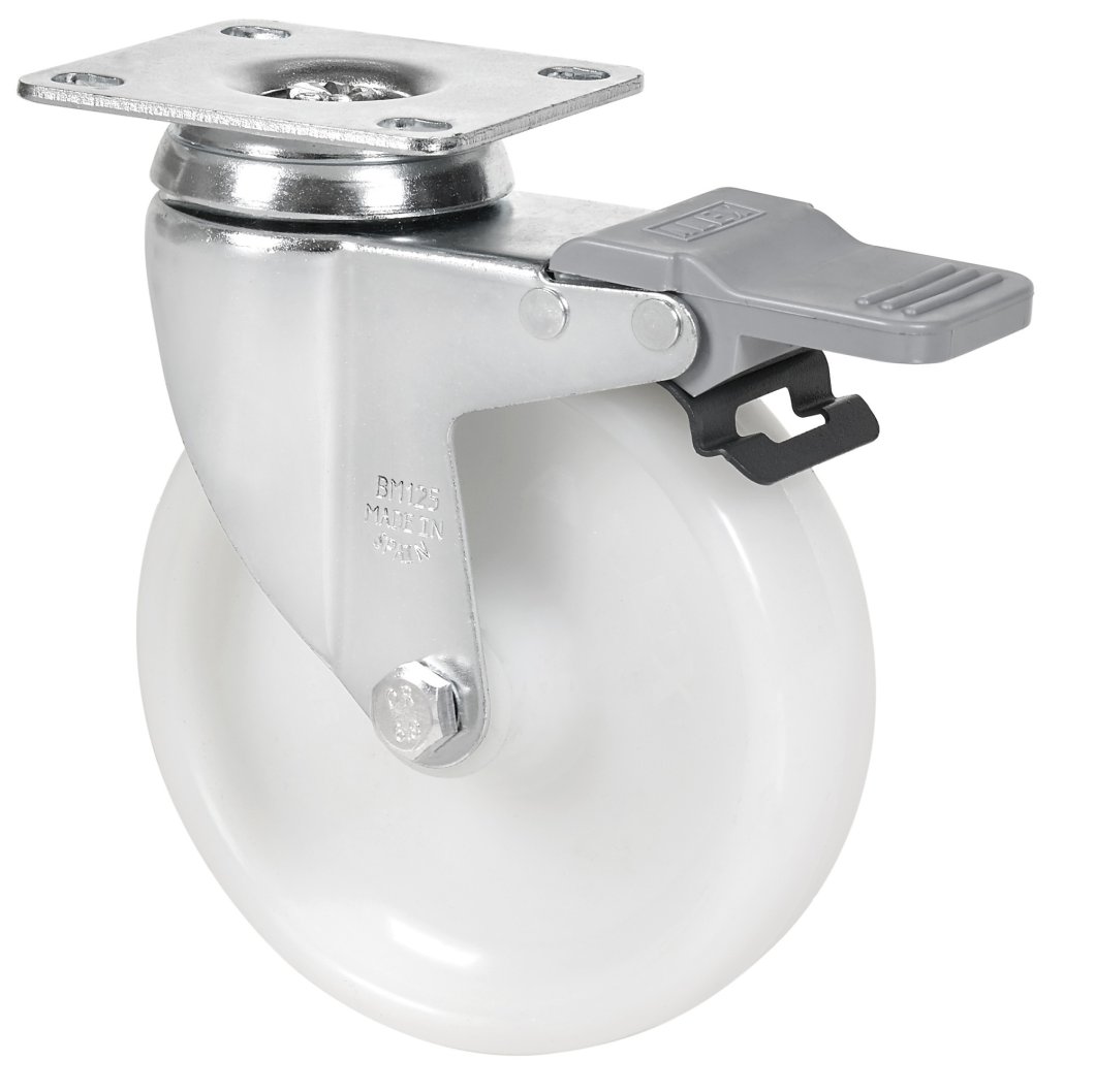 SERIE BHA-UT, Giratorio/Platina/Freno Rueda y Soporte