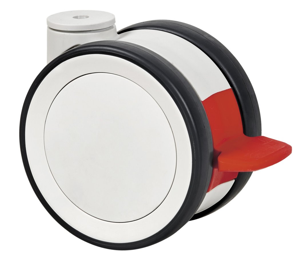 SERIE HD-HD, Giratorio/Agujero pasante/Freno Rueda y Soporte