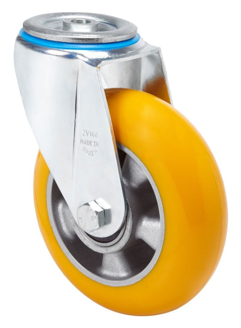 SERIE ZV-AUAB, Giratorio/Agujero pasante/Sin Freno